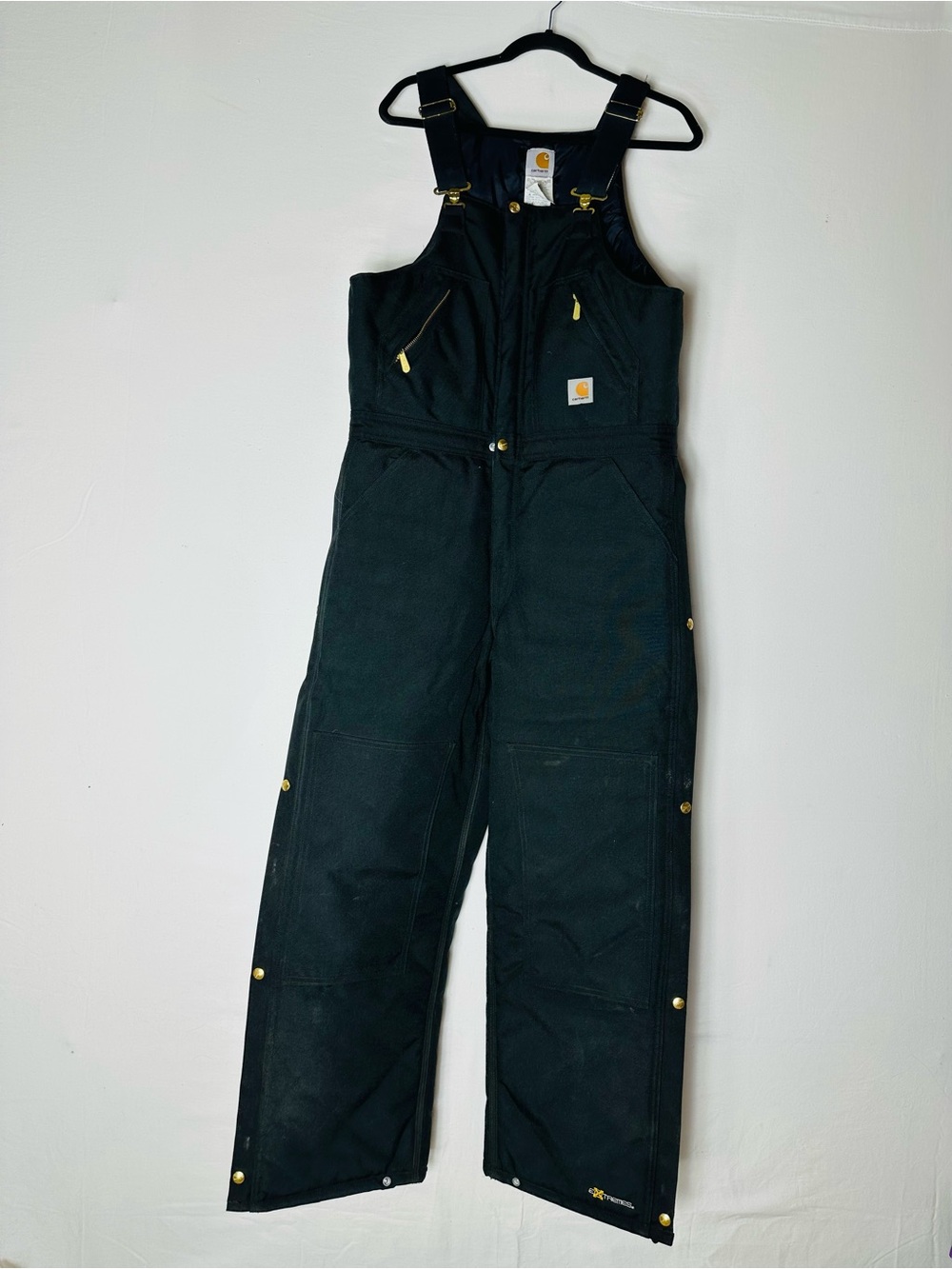 Carhartt Yukon Extremes Arctic Quilt Lined Bib Overalls 32x30 R33BLK Work Wear